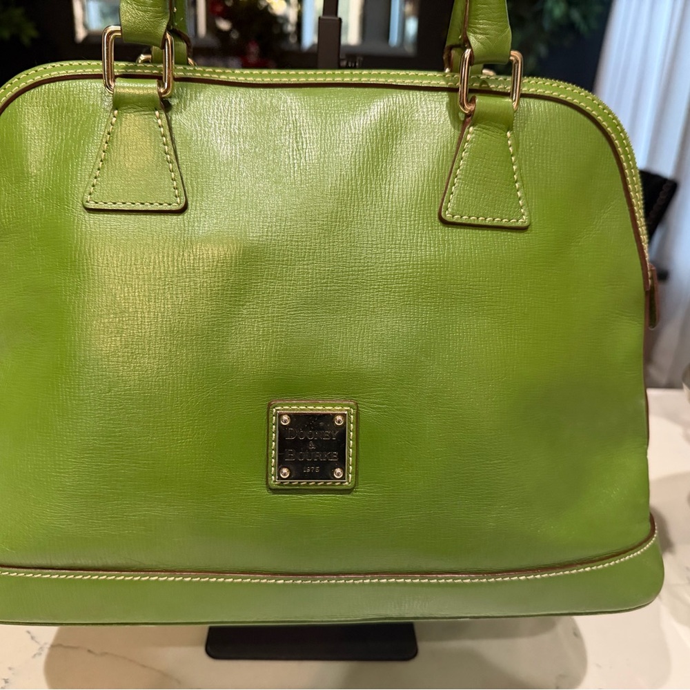 Dooney & Bourke Lime Green Dome Satchel